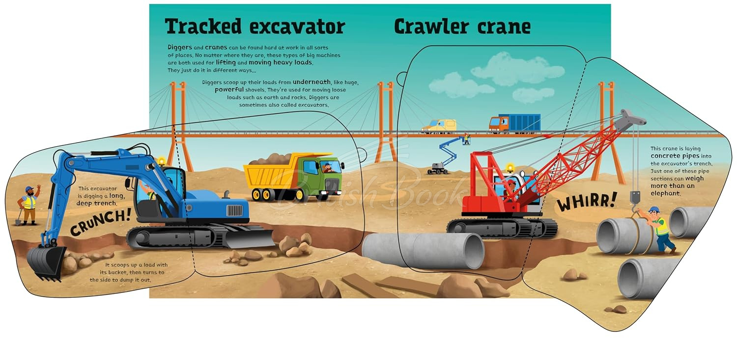 Книга Great Big Diggers with Great Big Flaps зображення 3
