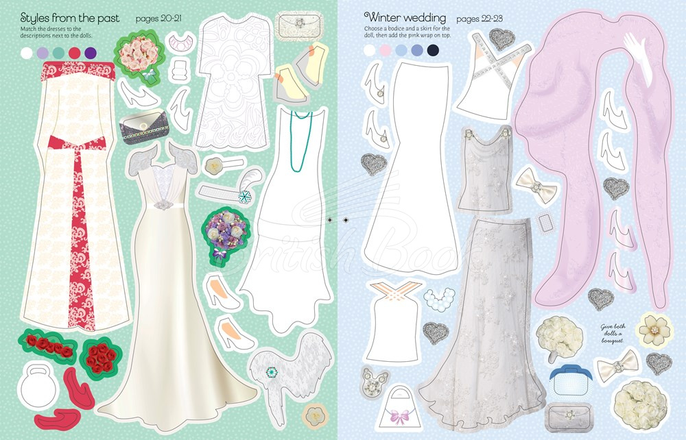 Книга Sticker Dolly Dressing: Fashion Designer: Wedding Collection зображення 5