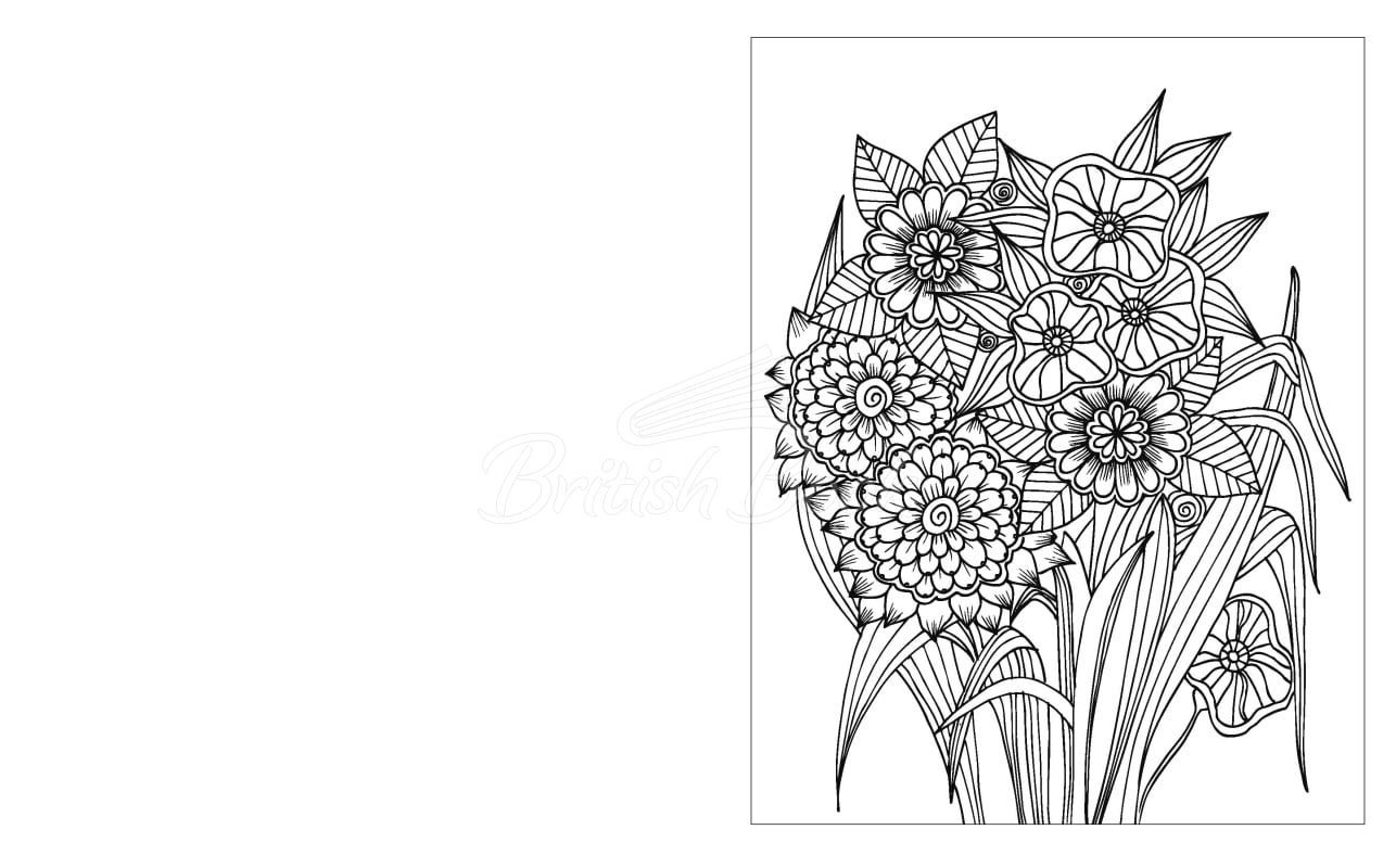Книга The Enchanting Flowers Colouring Book изображение 1