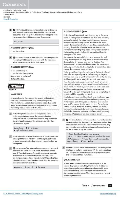 Книга для вчителя Open World Preliminary Teacher's Book зображення 7