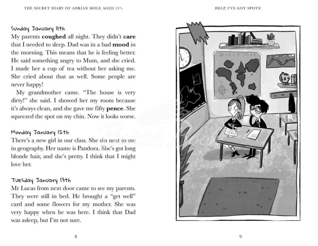 Книга Penguin Readers Level 3 The Secret Diary of Adrian Mole Aged 13¾ изображение 1