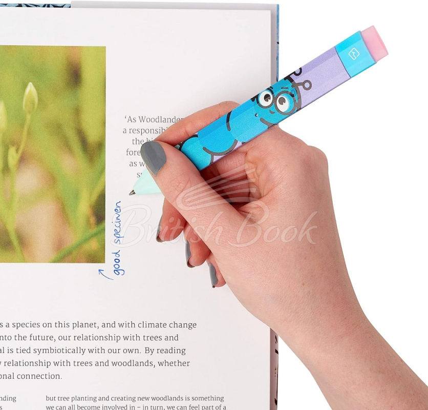 Закладка Pen Bookmark Bookworm with Refills зображення 4