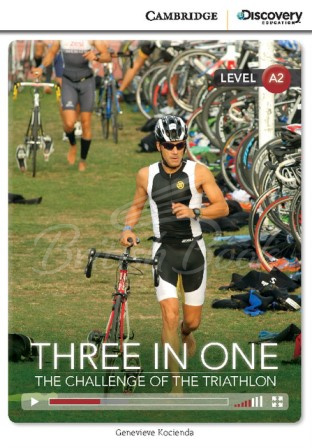 Книга Cambridge Discovery Interactive Readers Level A2 Three in One: The Challenge of the Triathlon зображення