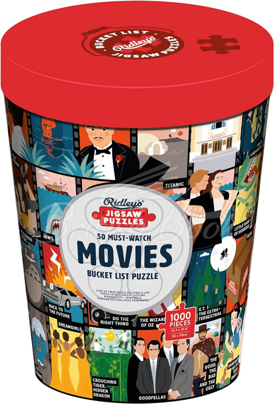 Пазл 50 Must-Watch Movies Bucket List 1000-Piece Puzzle зображення
