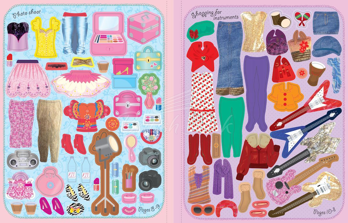 Книга Sticker Dolly Dressing: Popstars зображення 1