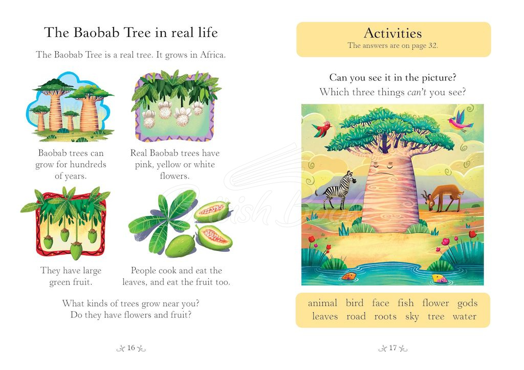 Книга Usborne English Readers Level Starter The Baobab Tree зображення 4