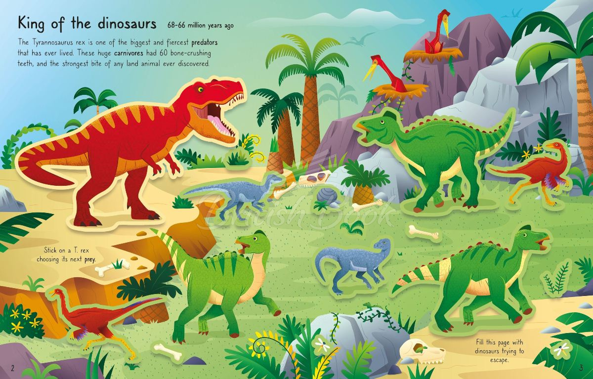 Книга First Sticker Book: T. Rex зображення 1