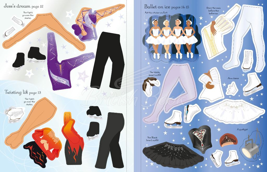 Книга Sticker Dolly Dressing: Ice Skaters изображение 5