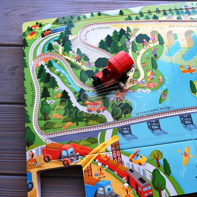 Книга Wind-up Train Book with Slot-together Tracks изображение 2