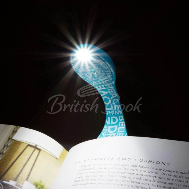 Ліхтарик для книжок Flexilight Blue Words зображення 1