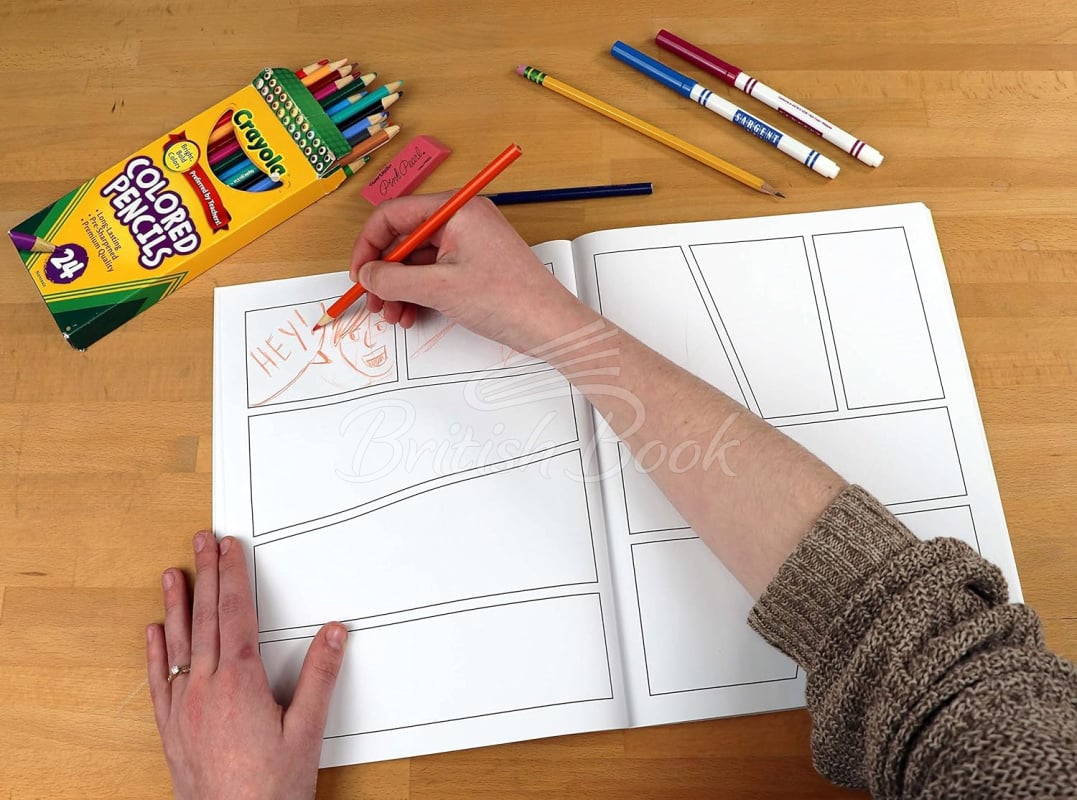Книга Draw Your Own Manga: Blank Comic Book зображення 2