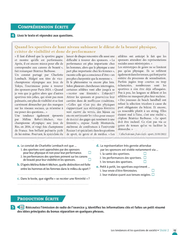 Рабочая тетрадь Odyssée C1/C2 Cahier d'activités avec audio en ligne изображение 15