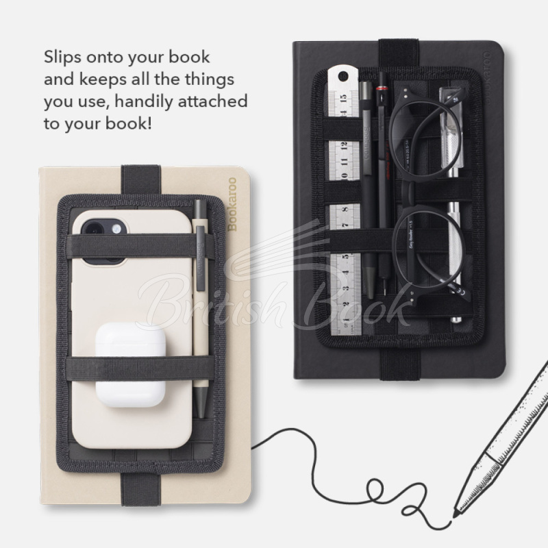 Держатель для ручки Bookaroo Notebook Tidy Charcoal изображение 1