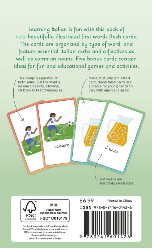 Картки Italian for Everyone Junior: First Words Flash Cards зображення 1