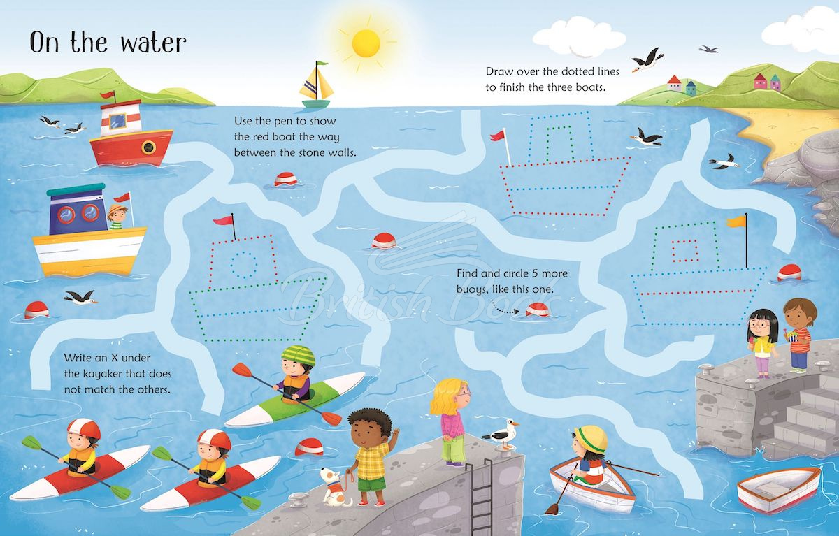 Книга Wipe-Clean Seashore Activities изображение 2