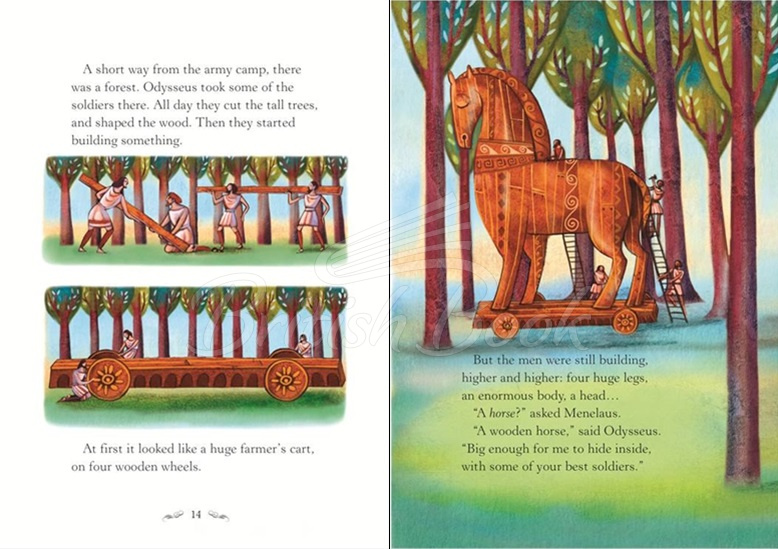 Книга Usborne English Readers Level 2 The Wooden Horse изображение 2