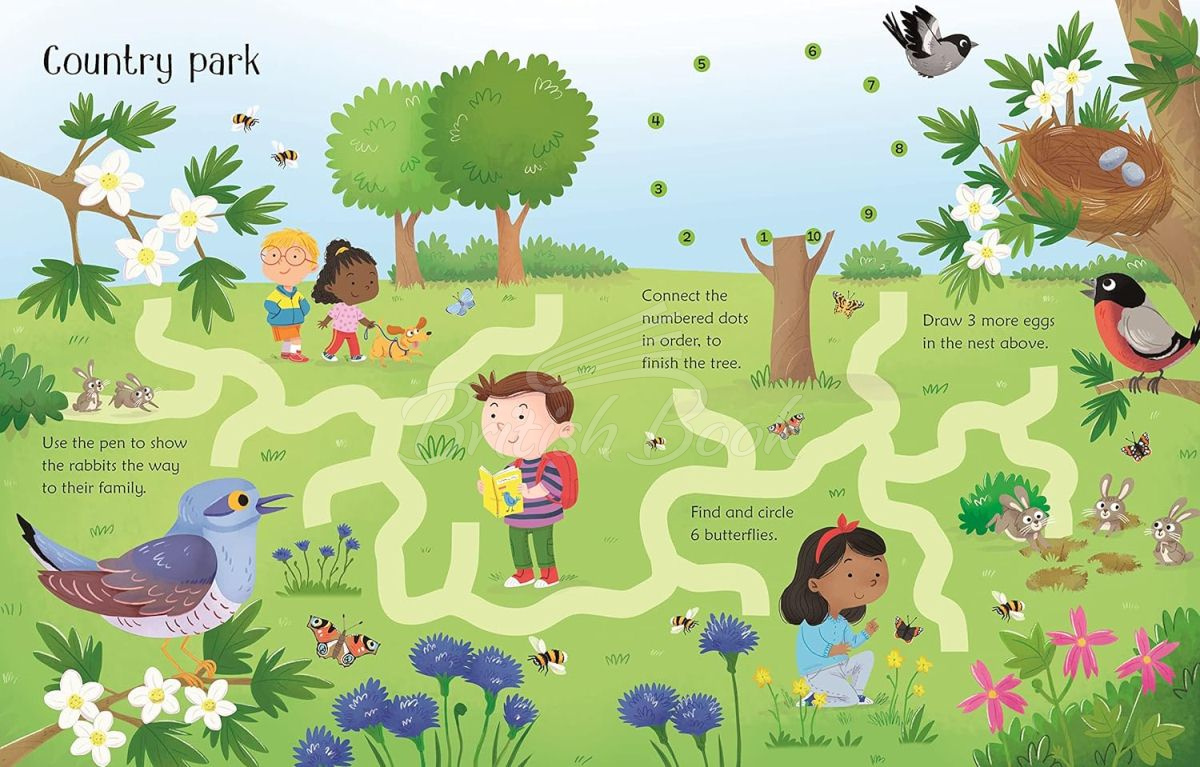 Книга Wipe-Clean Nature Activities изображение 3