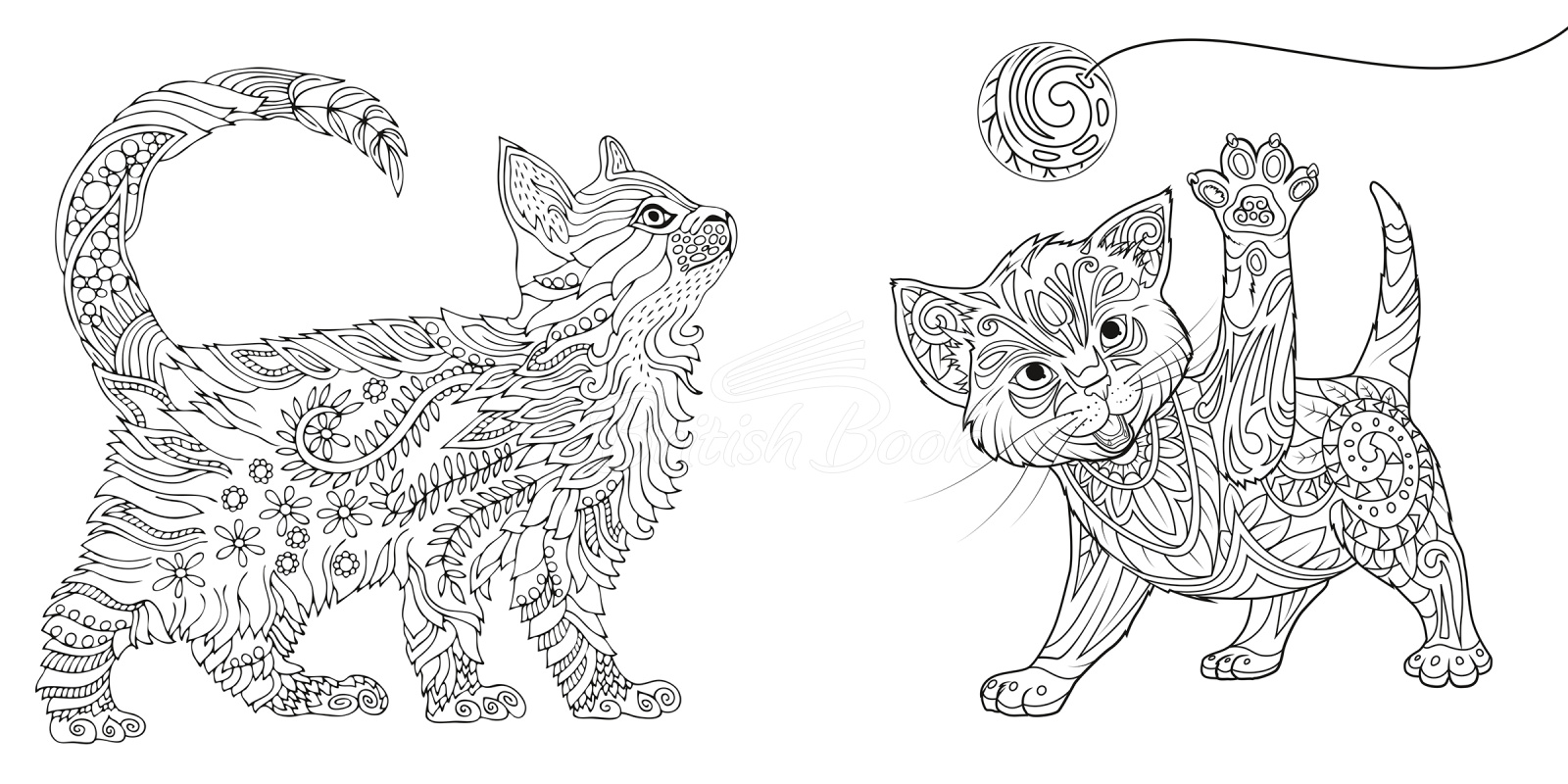 Книга Relaxing Cats Colouring Book зображення 3