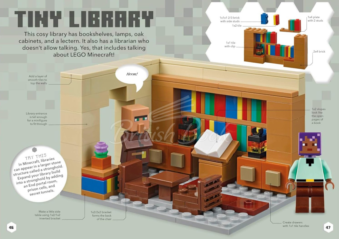 Книга LEGO Minecraft Ideas изображение 5