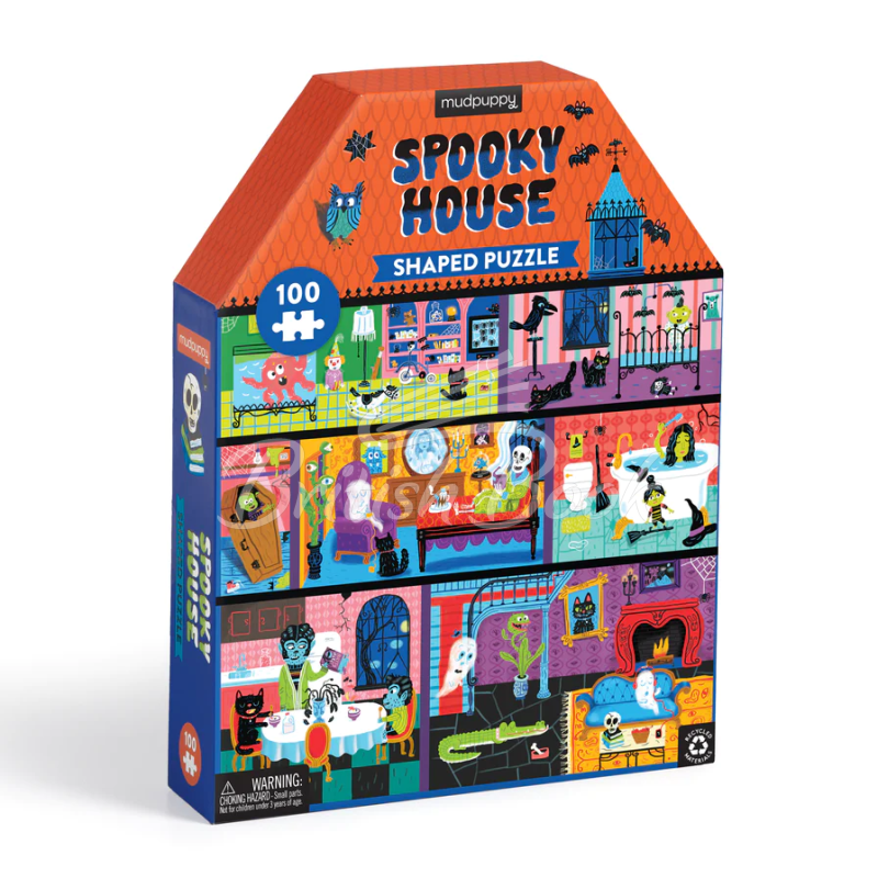 Пазл Spooky House 100 Piece House-Shaped Puzzle изображение