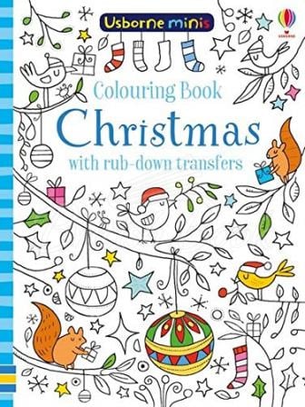 Книга Colouring Book Christmas with Rub-Down Transfers изображение