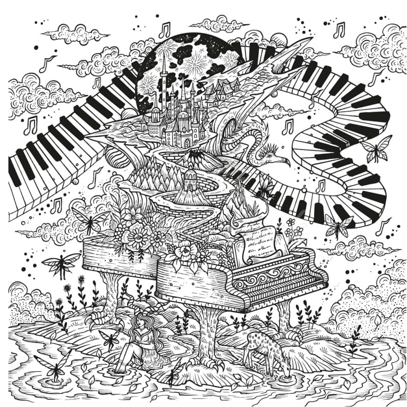 Книга Dream Voyage: A Fantasy Colouring Journey зображення 3