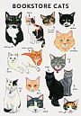 Bibliophile Flexi Journal: Bookstore Cats