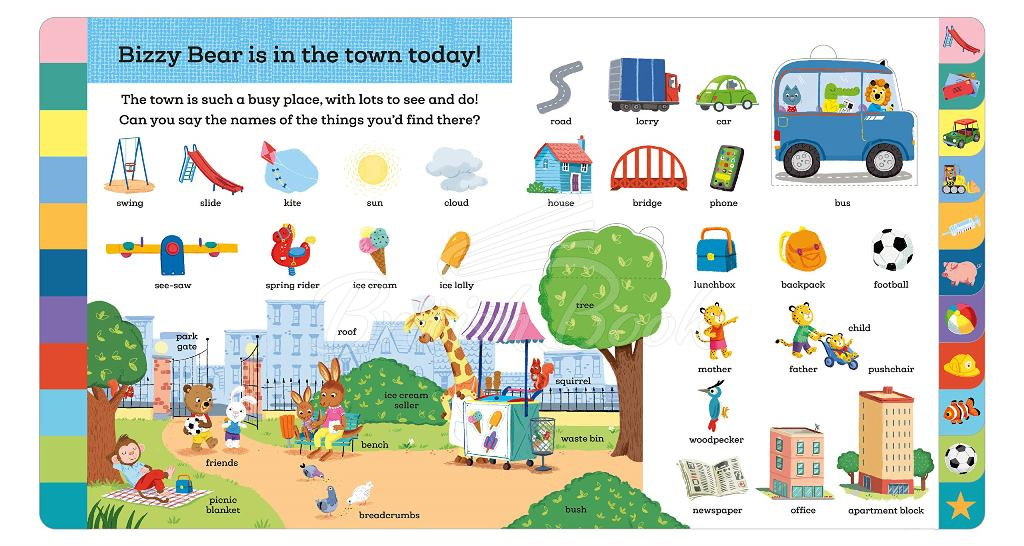 Книга Bizzy Bear's Big Book of Words изображение 2