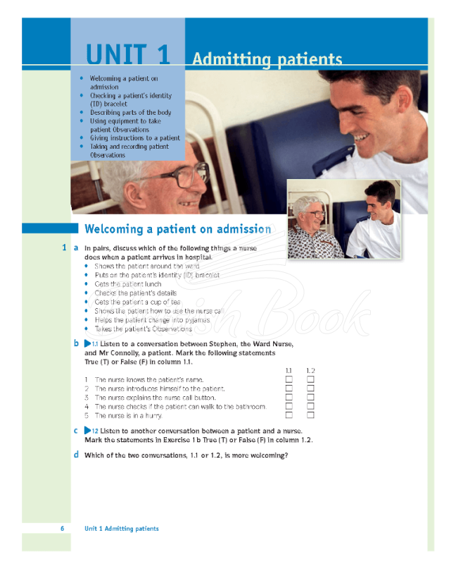 Книга Cambridge English for Nursing Pre-Intermediate with Audio CD зображення 3