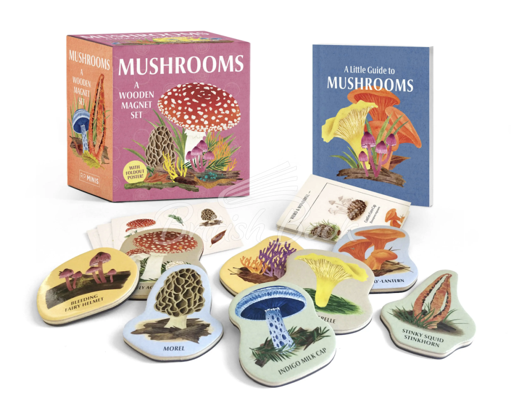 Набір Mushrooms: A Wooden Magnet Set зображення 1