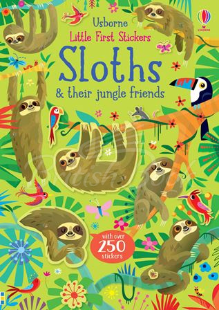 Книга Little First Stickers: Sloths зображення