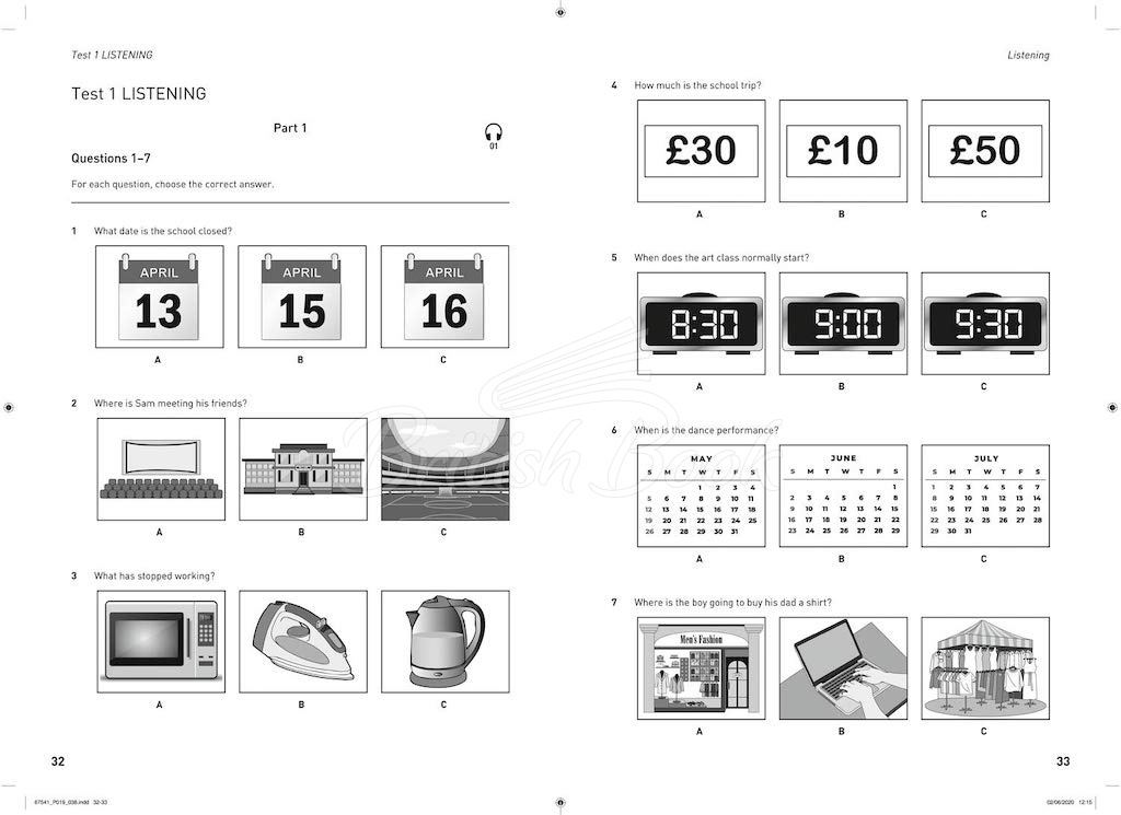 Книга Collins Cambridge English: B1 Preliminary for Schools — 8 Practice Tests (Volume 1) зображення 4