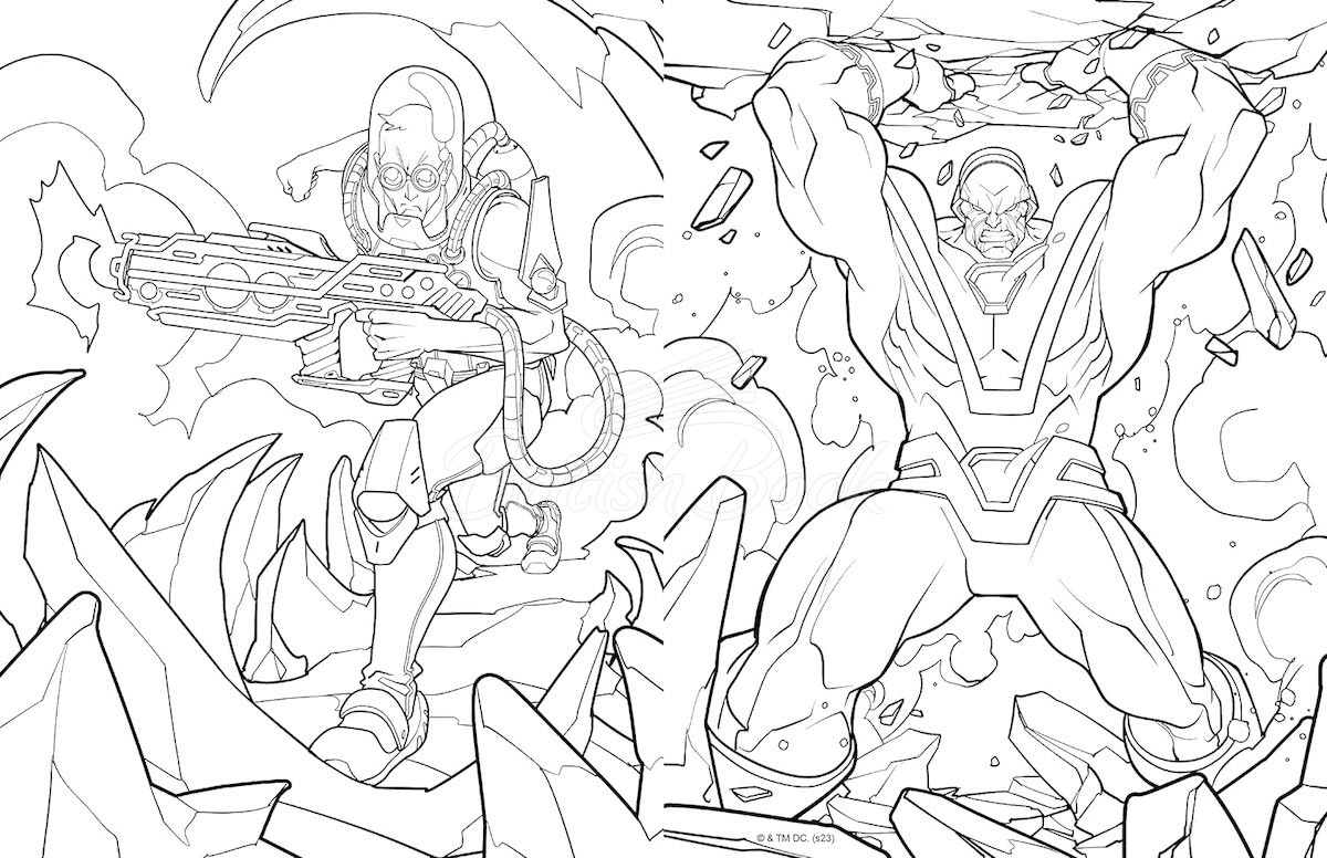 Книга DC Super-Villains: The Official Colouring Book зображення 6