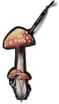 Eclectionery Flat Bookmark Pens: Toadstool