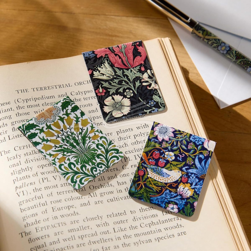 Закладка William Morris Magnetic Bookmark Set зображення 1