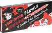 Two-Faced Pencils: 10 Graphite and Red Bicolored Pencils