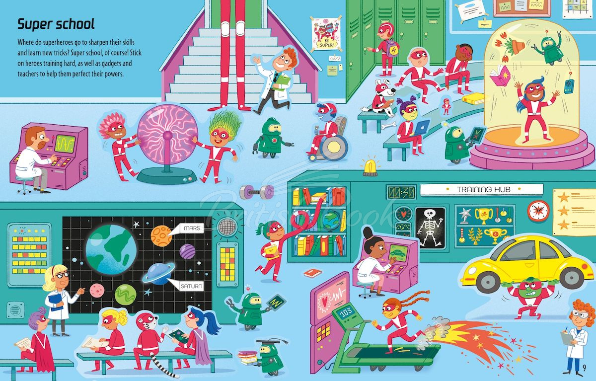 Книга First Sticker Book: Superheroes зображення 4