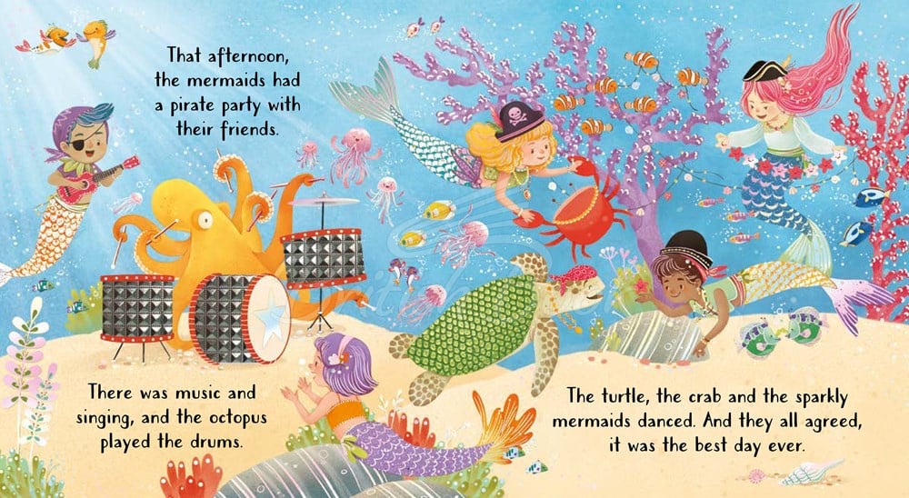 Книга Usborne Touchy-Feely: Sparkly Mermaids зображення 6