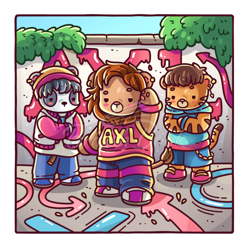 Книга Cozy K-Pop Cute Coloring Book зображення 2