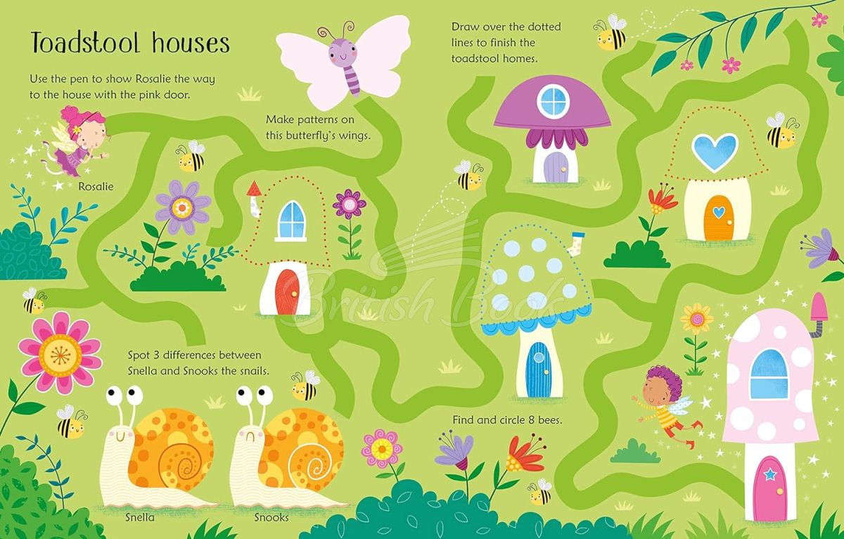 Книга Wipe-Clean Fairy Activities зображення 3