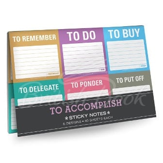Клейкая бумага для заметок To Accomplish Sticky Notes Packet изображение 1