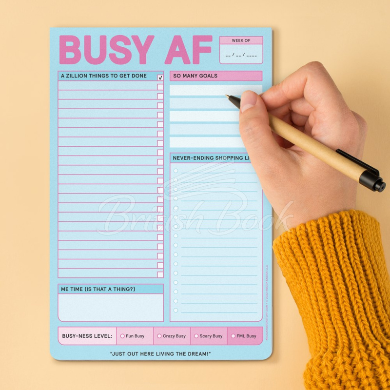 Бумага для заметок Busy AF Pad изображение 3