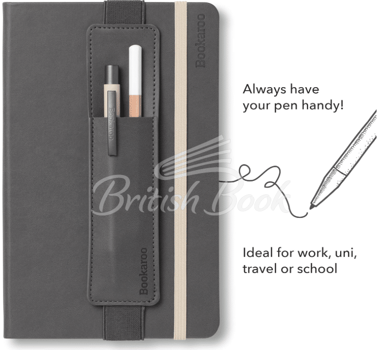 Тримач для ручки Bookaroo Pen Pouch Charcoal зображення 1