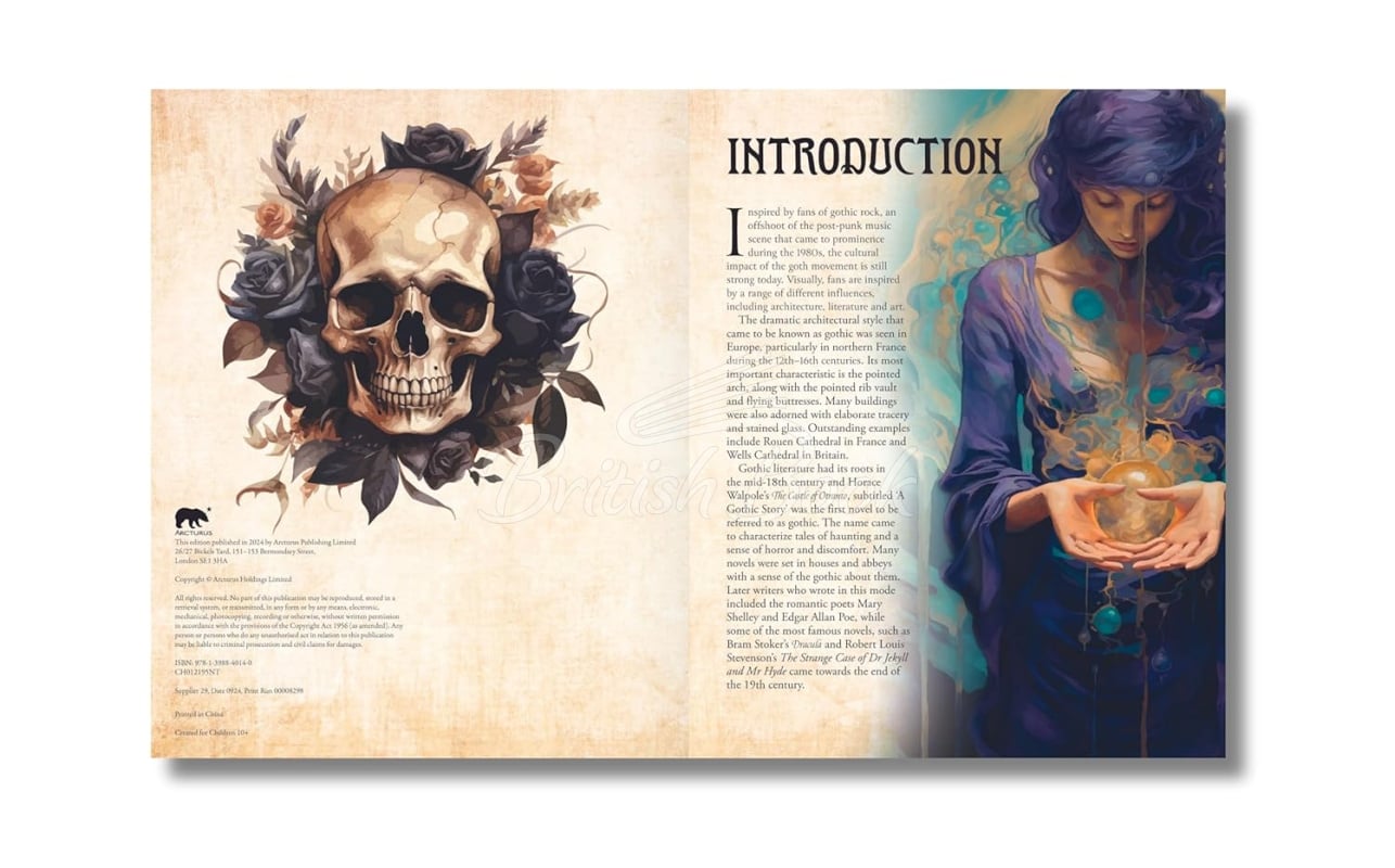 Книга The Gothic Colouring Book изображение 2