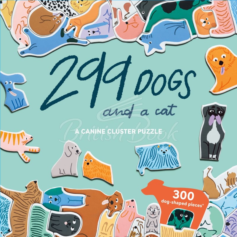 Пазл 299 Dogs (and a cat): A Canine Cluster Puzzle зображення