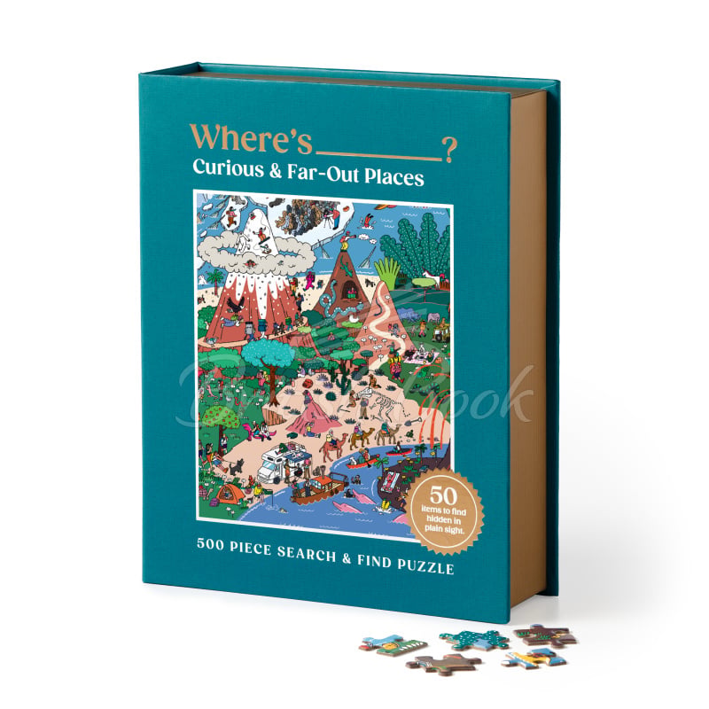 Пазл Where's ________? Curious & Far Out Places 500 Piece Search & Find Puzzle зображення