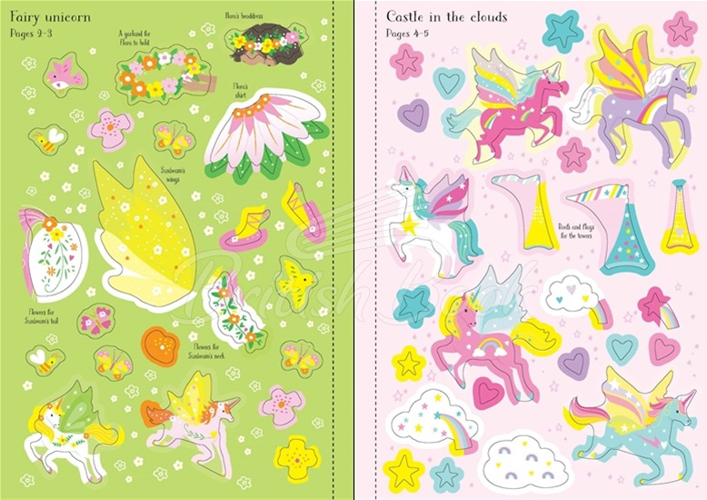 Книга Little Sticker Dolly Dressing: Unicorns зображення 1