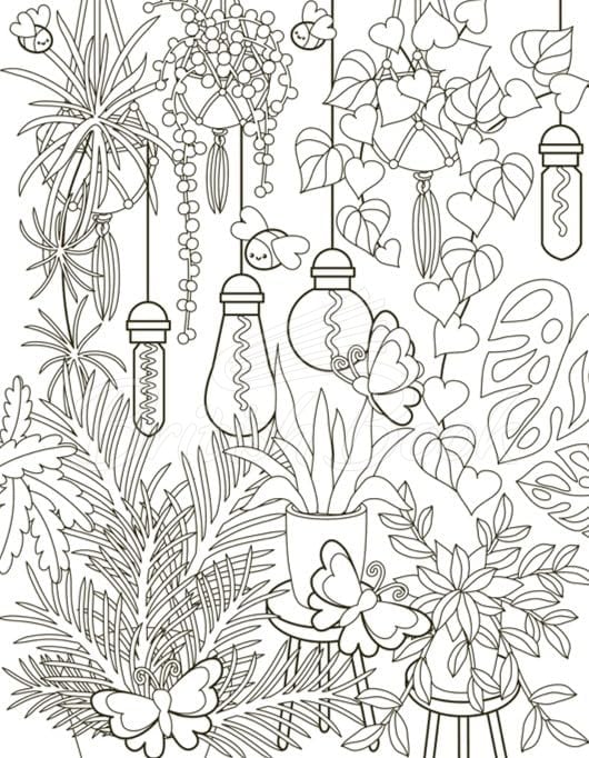Книга Cafe Cuties Colouring Book изображение 5