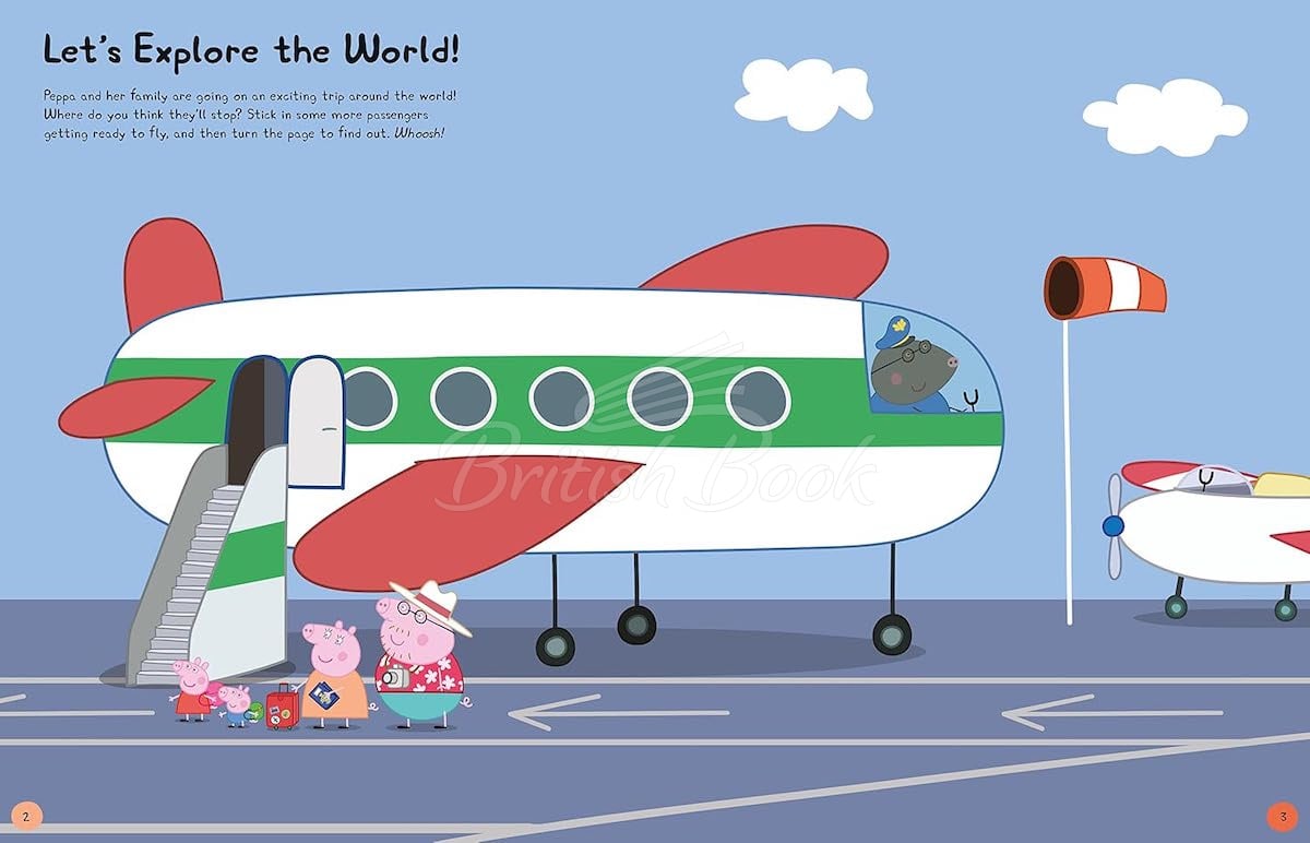 Книга Peppa Pig: Peppa's Travels Sticker Book зображення 1