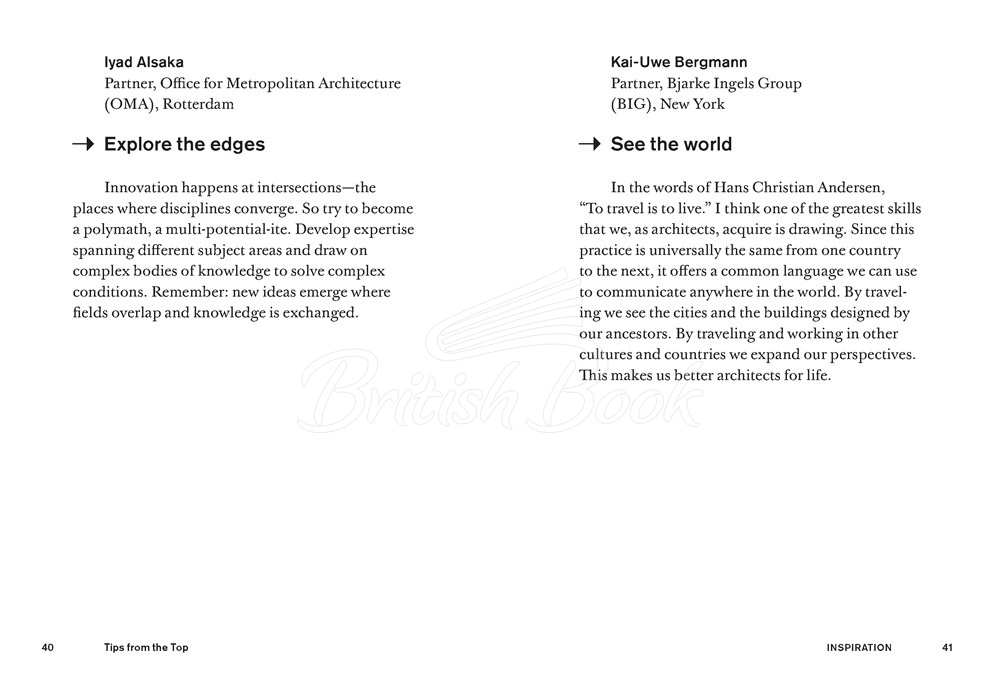 Книга Tips from the Top: Architects Share Their Advice for Success зображення 19